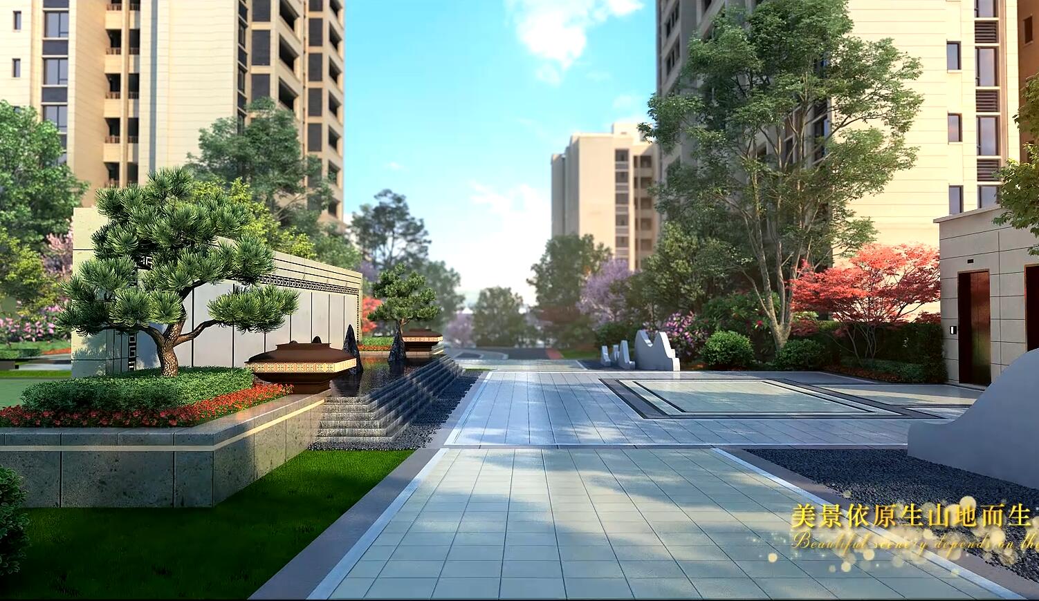 三維房產(chǎn)動(dòng)畫制作-中國(guó)摩 檀香花園